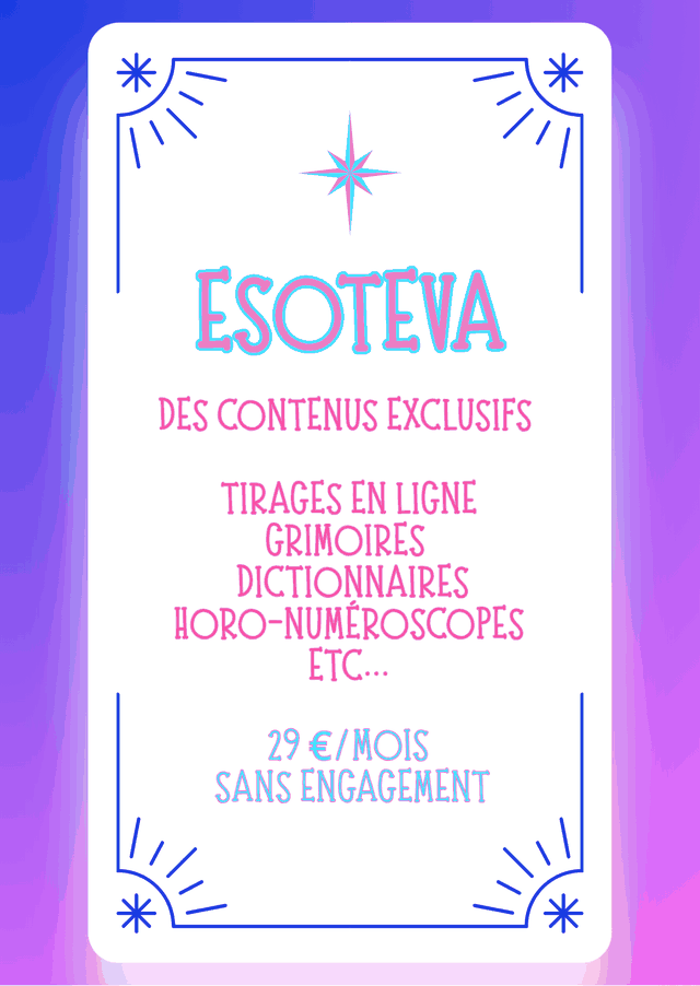 Des contenus exclusifs : tirages en ligne, grimoires, dictionnaires, horo-numéroscopes