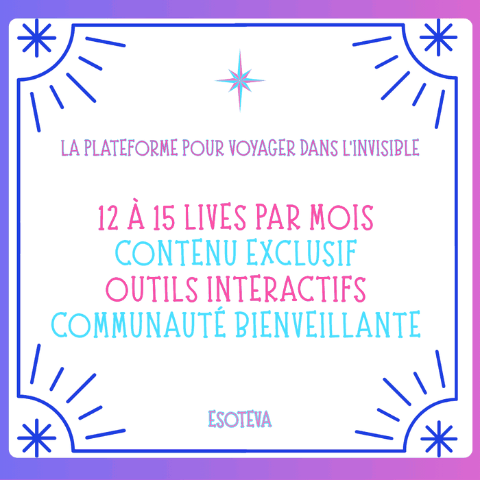 12 à 15 lives par mois, contenu exclusif, outils interactifs, communauté bienveillante